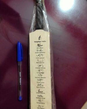 Helpage India Autographed Cricket Bat